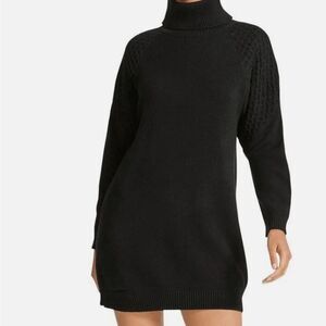 Black Turtleneck Sweater Dress